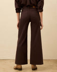 Saturday Denim Wide Leg Chocolate Brown
