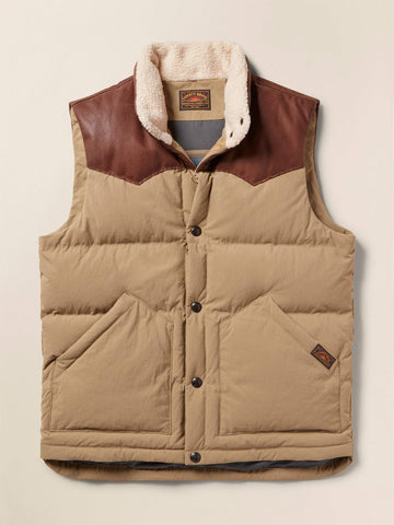 Range Down Vest Drill Khaki