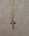 Gold Filled Botonnee Cross - Trio edge