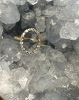 Open Circle Diamond Ring