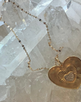 "Coeur Lumiere"- Heart Of Light Diamond Pendant Necklace 14k YG