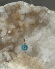 14k Gold Evil Eye Necklace