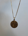 Round Love Necklace Gold Vermeil