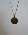 Round Love Necklace Gold Vermeil
