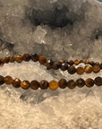 Dainty Tiger's Eye Beaded Necklace