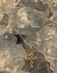 Dainty Diamond Cross Necklace