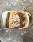 14k Gold Pear Shaped Diamond Ring