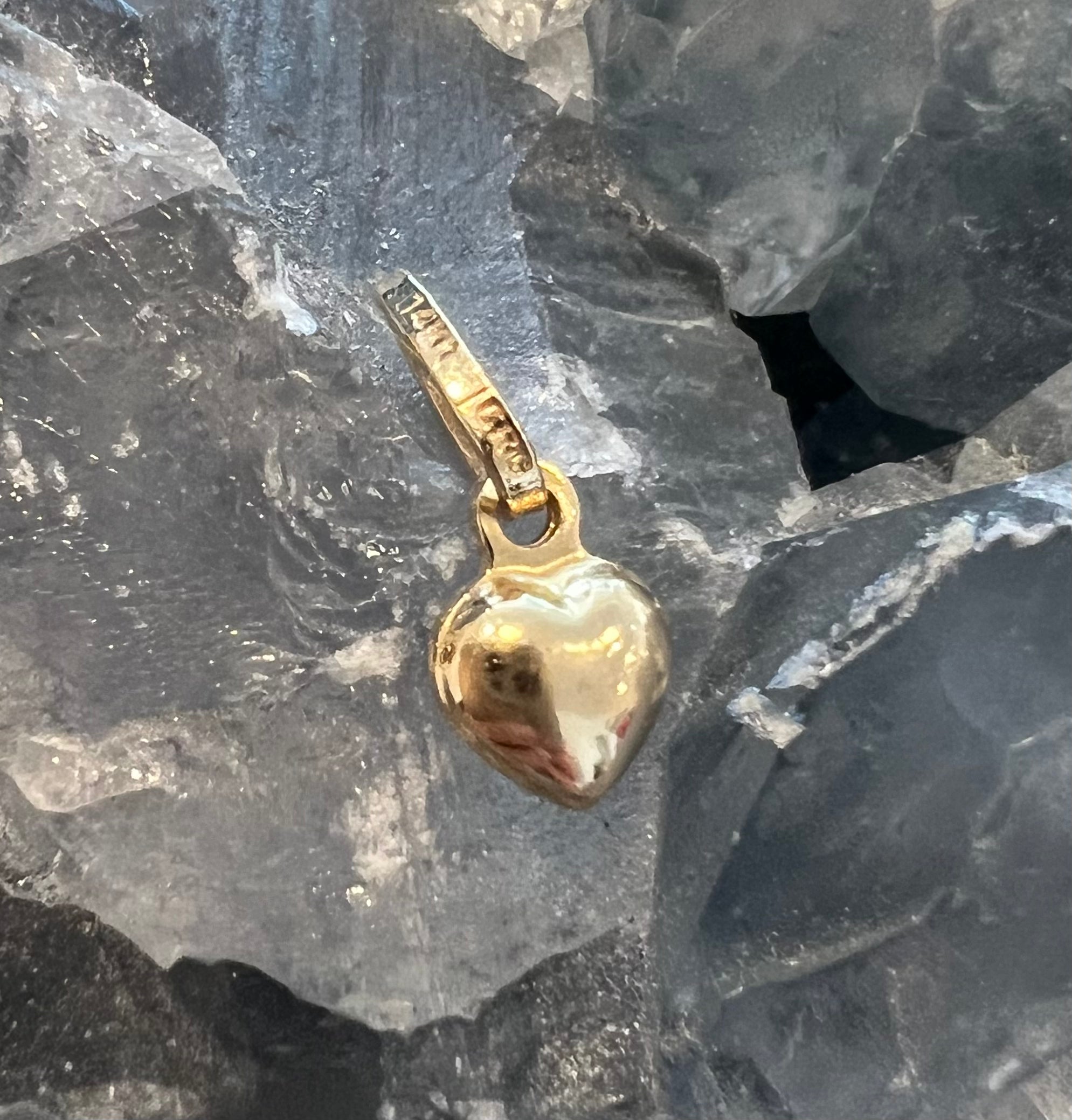 Small Organic Heart Pendant
