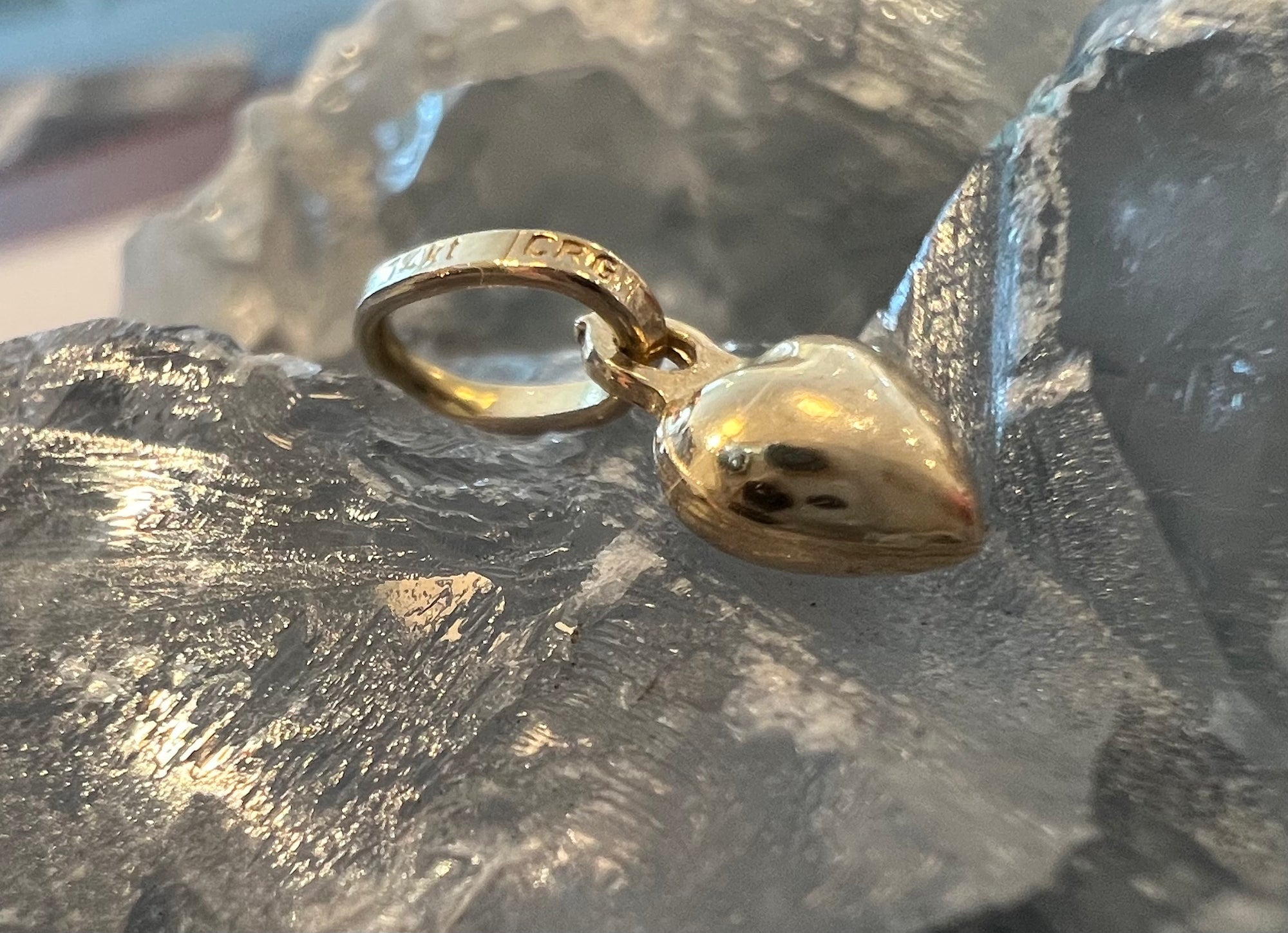 Small Organic Heart Pendant