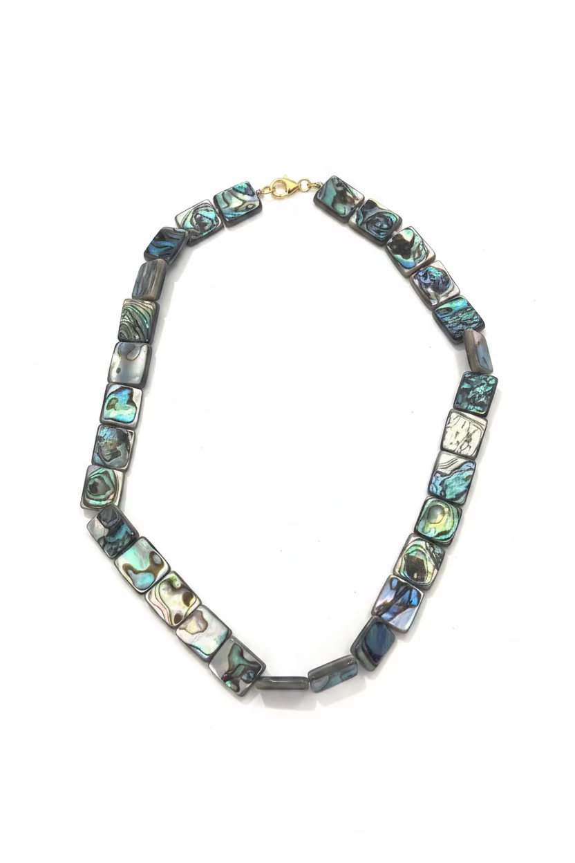 Abalone Shell Rectangle Necklace