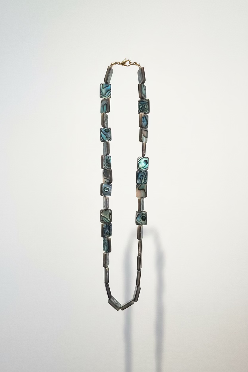 Abalone Shell Rectangle Necklace
