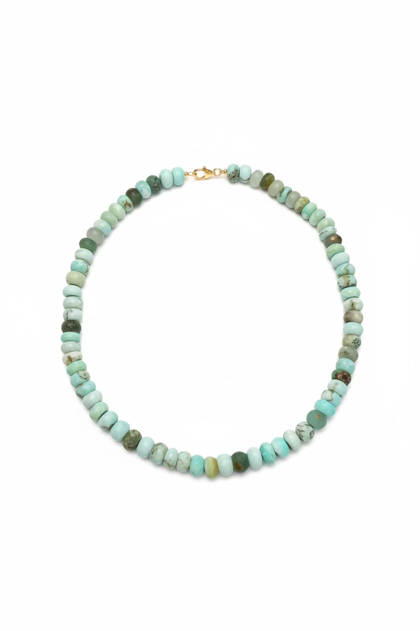 Chunky Round Royston Turquoise Necklace