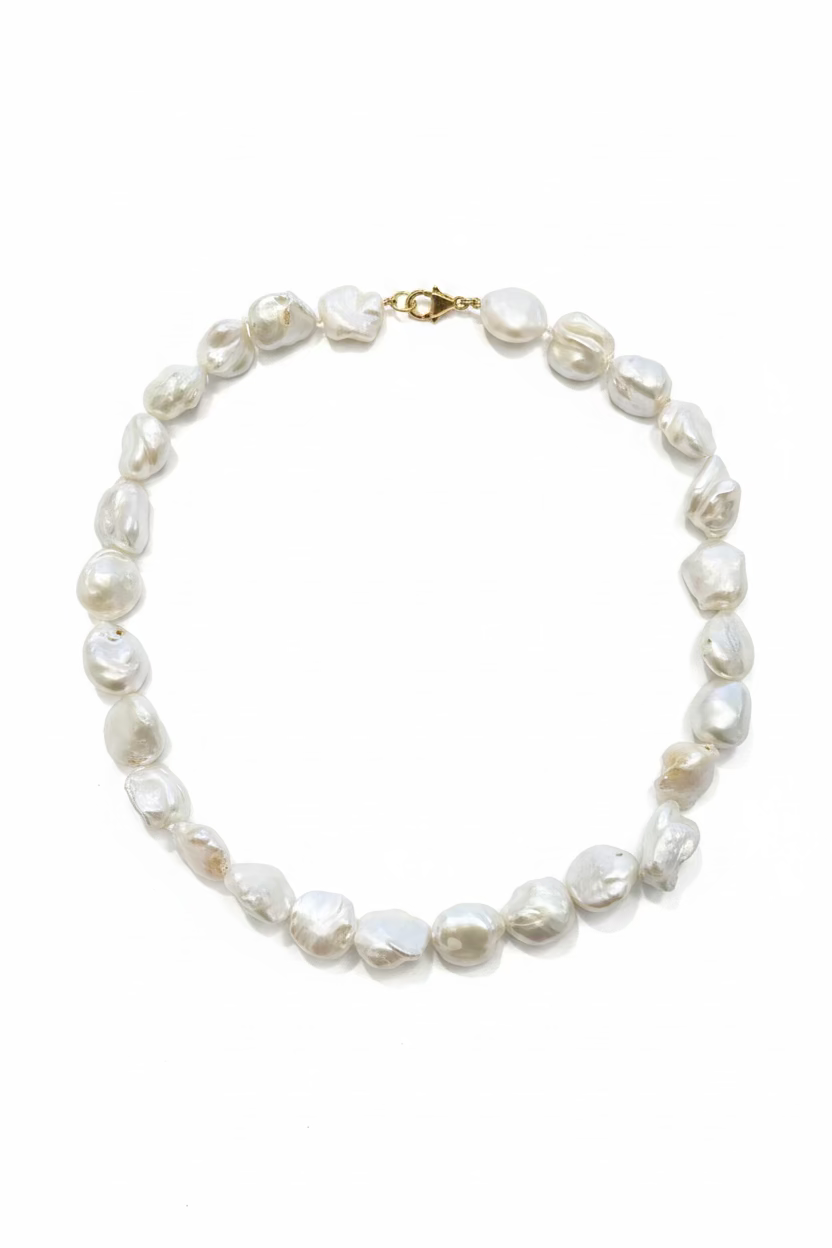 Large White Pearl Necklace