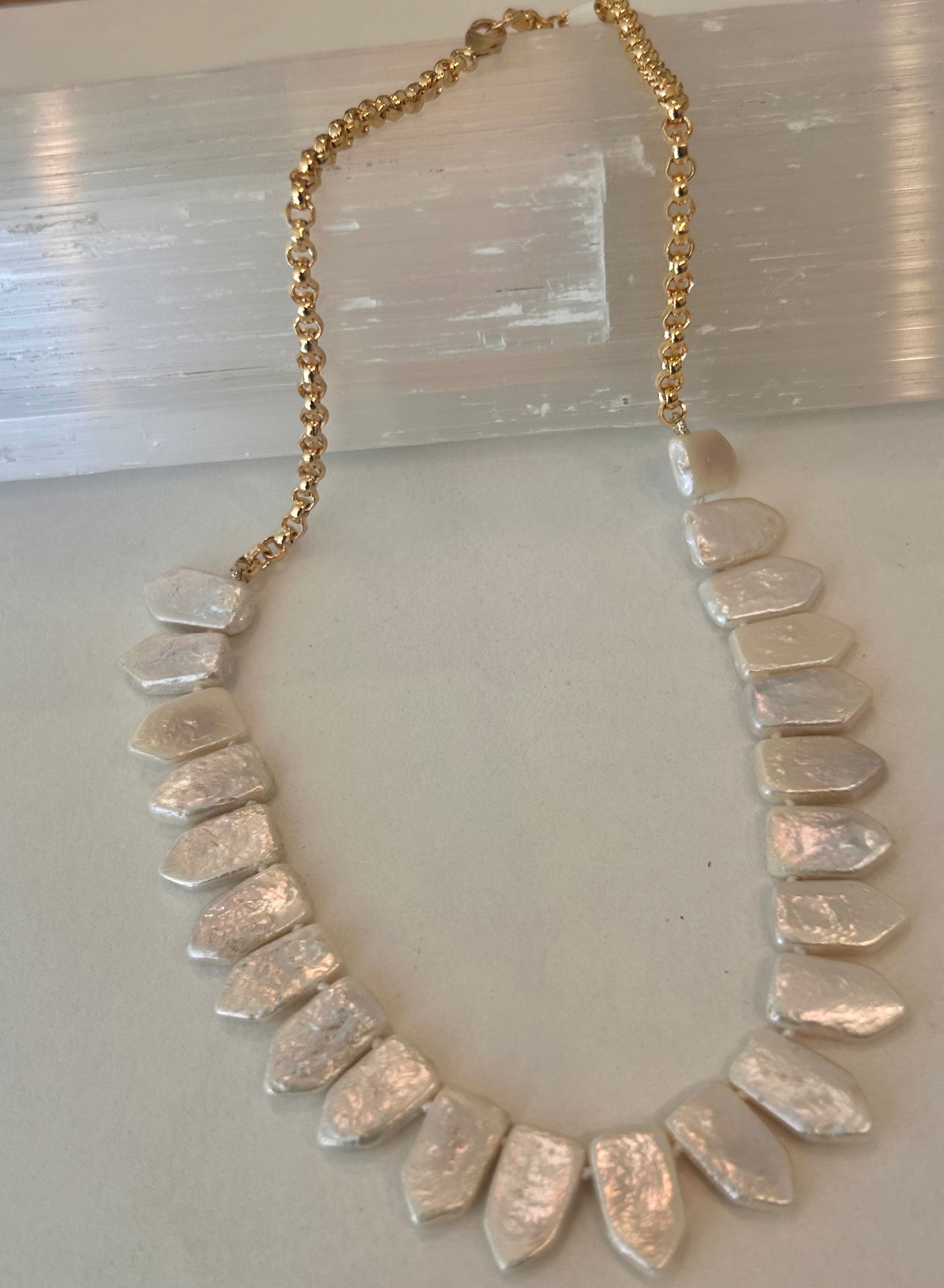 Natural Irregular Freshwater Pearl Necklace