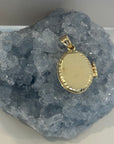Oval Gold Engraved Locket