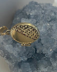 Oval Gold Engraved Locket