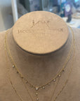 Diamond Bezel Station Lariat Necklace