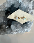 18k Diamond & Precious Stone Studs