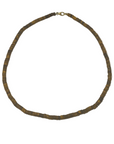 Flat Beaded Tigers Eye Necklace