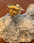 Aslan King Of Beasts Lion Ring,  14K YG Plated - Size 8