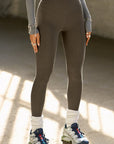 Second Skin Legging - Sueded Carob