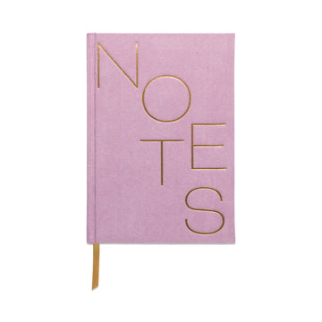 Metallic Suede Journal - Lilac Notes