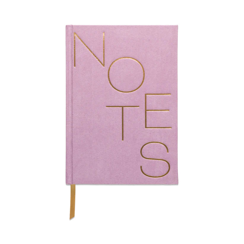 Metallic Suede Journal - Lilac Notes