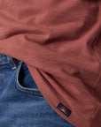 Sunwashed Regenerative Pocket Tee - Copper Red