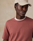 Sunwashed Regenerative Pocket Tee - Copper Red