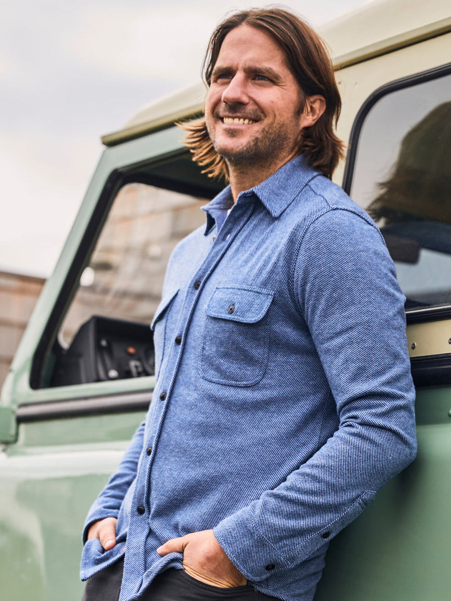 Legend Sweater Shirt - Glacier Blue Twill Mens