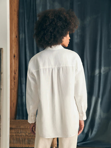 Linen Laguna Relaxed Shirt - White