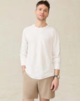 Long-Sleeve Sunwashed Tee - White
