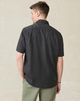 Short Sleeve Tried & True Chambray Shirt - Durango Black