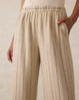 Rivera Linen Pant - Drifwood Stripe