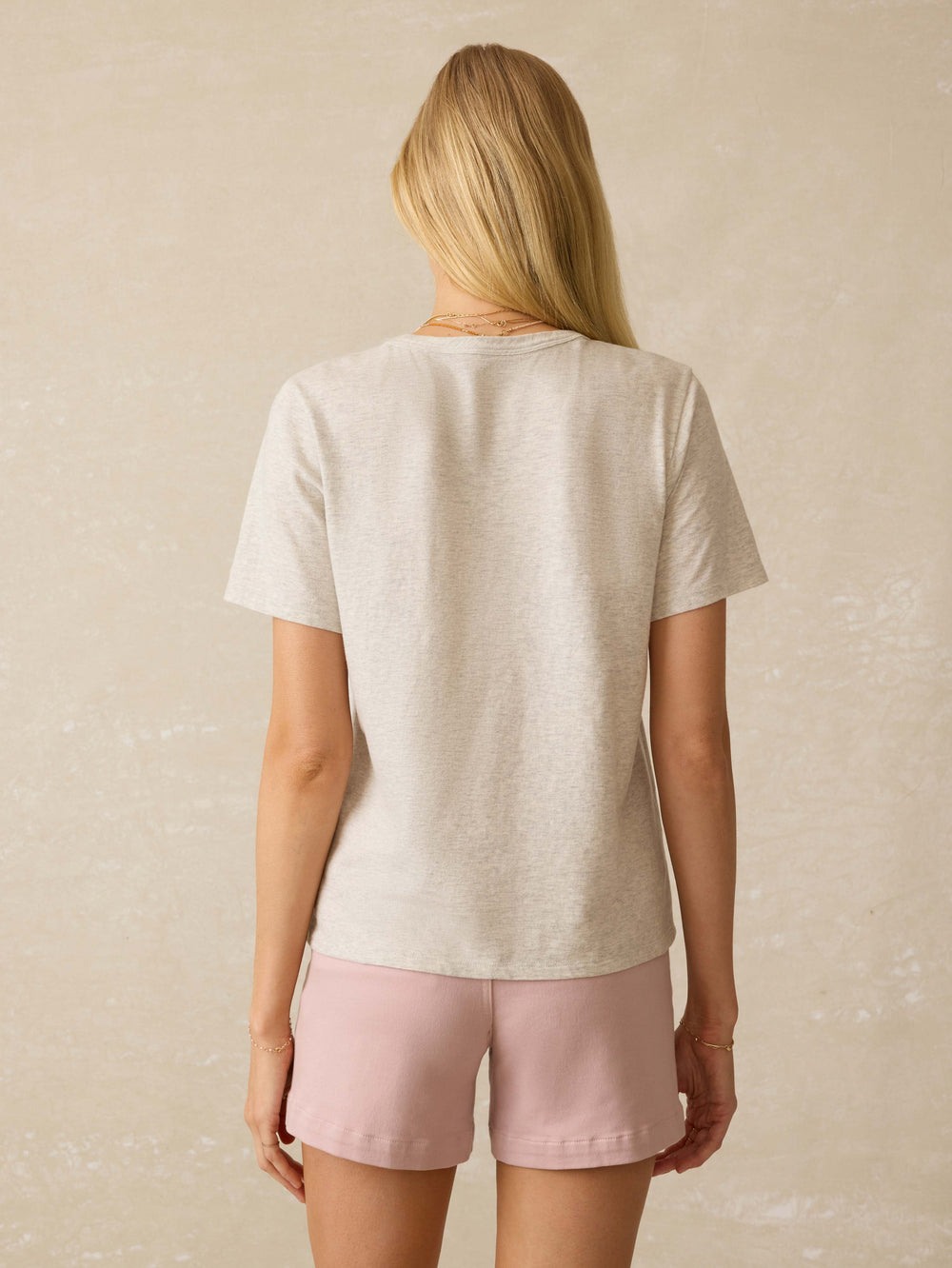 Sunwashed Essential Tee - Island Dune Heather