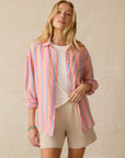 Laguna Linen Relaxed Shirt - Cabana Multi Stripe