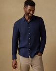 Laguna Linen Shirt - Island Navy