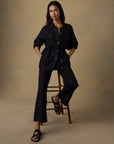 Sun Strider Linen Pant - Black
