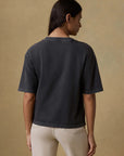 Recycled Cotton Vintage Tee - Washed Black