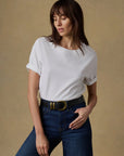 Recycled Cotton Vintage Tee - White