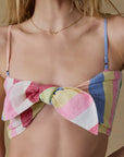 Laguna Linen Bandeau Top - Sunbeam Stripe