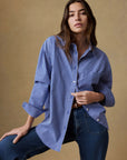 Coastal Poplin Relaxed Shirt - Endless Coast Stripe
