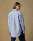 Coastal Poplin Relaxed Shirt - Blue Current