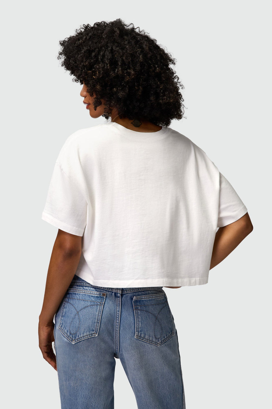 Spiritual Gangster Yn Yang Kaylee Crop Tee White