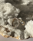 Open Circle Diamond Ring