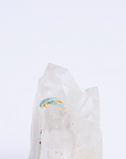 Gold Huggies With Turquoise