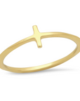 Cross Midi - 14k Gold
