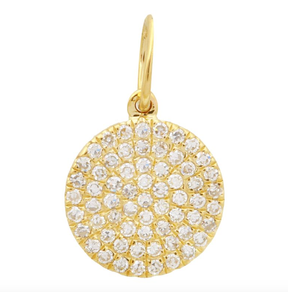 Pavé Disc Charm