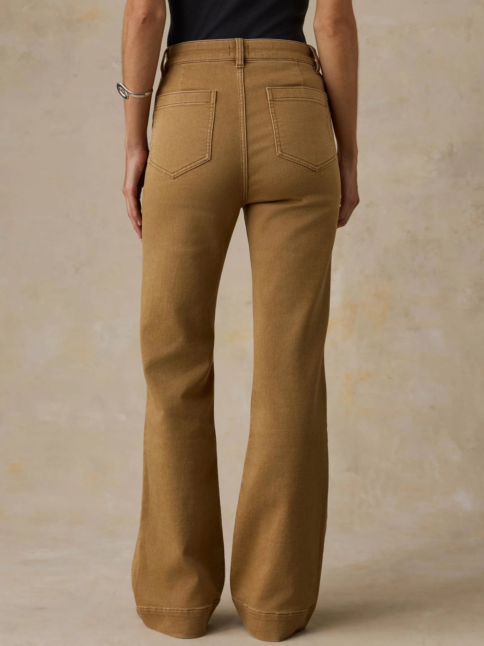 Stretch Terry Patch Pocket Pant - Elk Brown