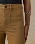 Stretch Terry Patch Pocket Pant - Elk Brown